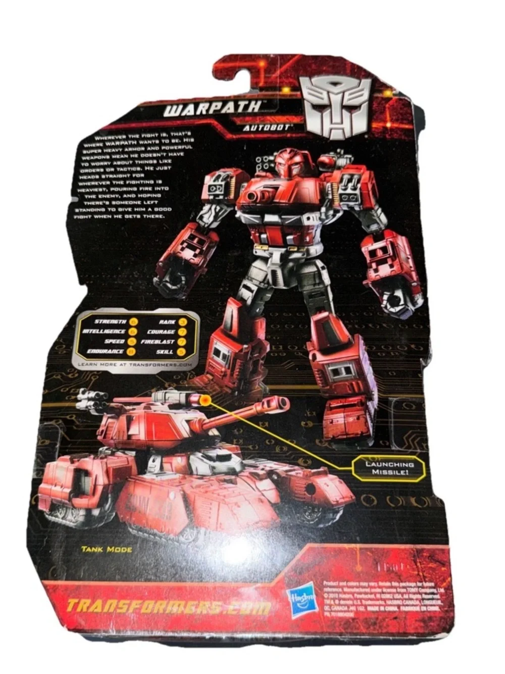 Hasbro transformers warpath